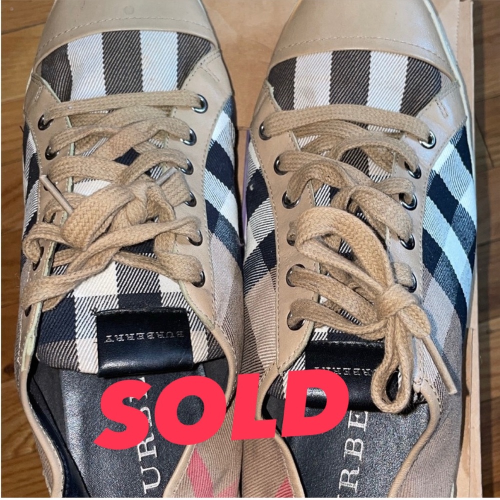 Used AUTHENTIC Burberry sneakers for sale WOMEN SIZE 12